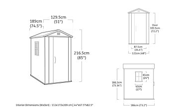 Casetta da esterno Betulla 4x6