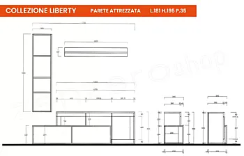 offerta soggiorno con parete 
