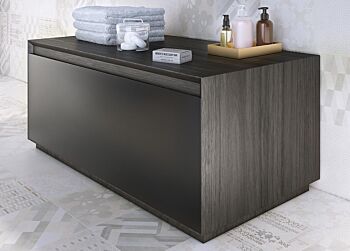 Mobile bagno wengè Grigio e Nero opaco