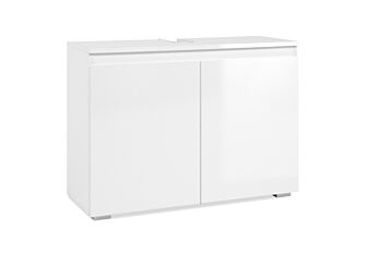 Mobile da bagno a 2 ante L.80 Bianco lucido