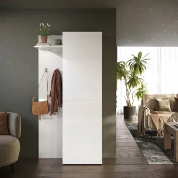 ingresso bianco con appendiabiti