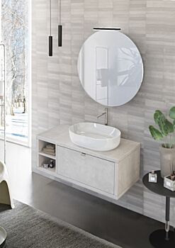 Mobile bagno con cassetto e ripiano L.110, Niagara 40