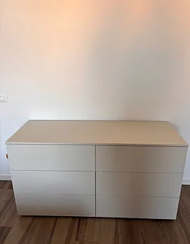 Set moderno composto da comodini e comò 6 cassetti, Orzo