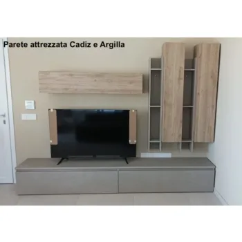 Parete L.262 finitura Mercure e Argilla
