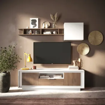 porta tv mercure e bianco