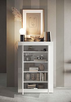 madia bianco lucido per ingressi moderna