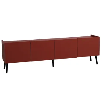 porta tv rosso