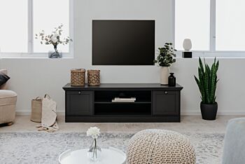 Mobile porta tv Grigio antracite, 2 ante ed un ripiano