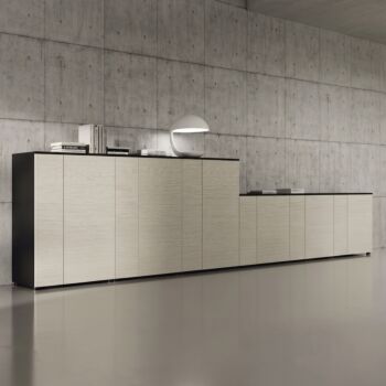 Mobile da ufficio Rovere portofino e Nero, L.540