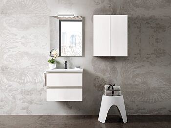 Mobiletto da bagno sospeso con lavabo integrato, Havasu 26