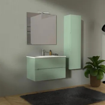 mobiletto bagno verde