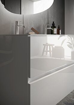 mobile bianco lucido bagno sospeso