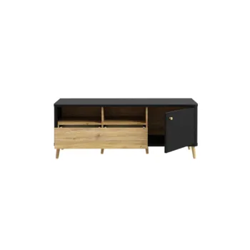 porta tv rovere e nero scontata