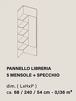 Cameretta a soppalco 3 posti letto con angolo e vano tv, Pistacchio e Bianco