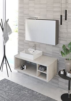 Mobile bagno sospeso L.110 con ripiano, Niagara 37