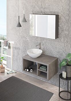 Mobile bagno sospeso L.80 con ripiano, Niagara 27