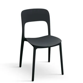 sedia esterno nera