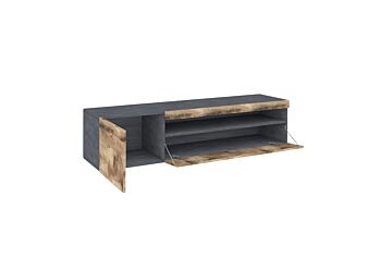Porta tv in offerta, scocca Ardesia frontali Pero