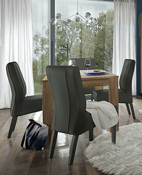 Offerta tavolo moderno in finitura Mercure, allungabile