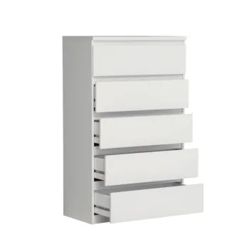 settimino 5 cassetti bianco