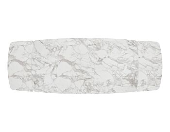 tavolo con gamba bronzo e piano in ceramica