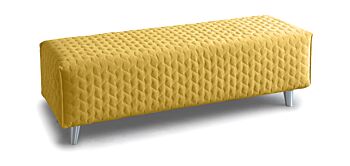 Letto matrimoniale Patrizia con contenitore, disponibile in 70 finiture, Made in Italy