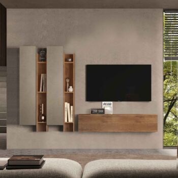 parete sospesa in legno