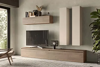 parete con cassettoni a terra