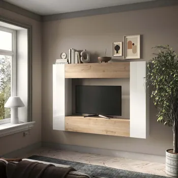 parete sospesa in legno