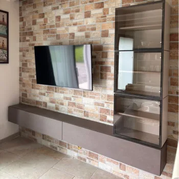 Pensile 138x30x29 h cm,  Bronzo, collezione Logica