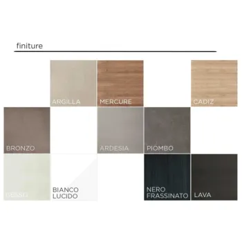 Acquista ora Parete sospesa con ante oblique, 305x30x210 h cm, Cashmere e Mercure, collezione Logica