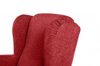 Poltrona sfoderabile, con piedini, made in Italy