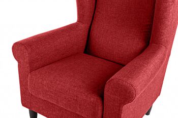 Poltrona sfoderabile, con piedini, made in Italy