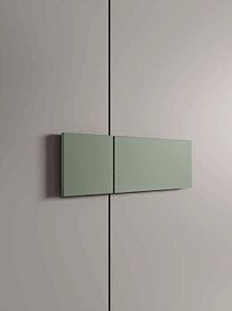 Armadio camera letto con vano tv, Agave e Grigio Seta