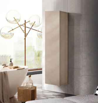 Colonna da bagno sospesa, finitura Argilla