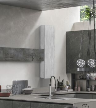 Pensile per cucina sospeso, Grigio artico