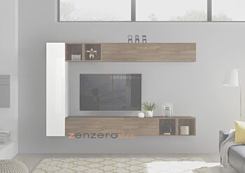 Pensile verticale di design, Bianco Lucido