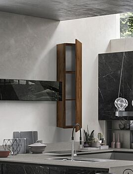 Pensile per cucina sospeso, Noce dark