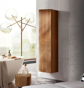 Colonna da bagno sospesa, finitura Mercure