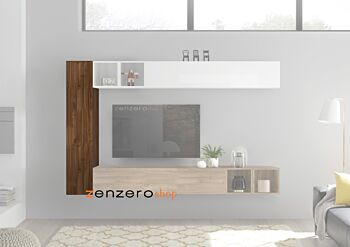Pensile verticale di design, Noce Dark