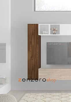 Pensile verticale di design, Noce Dark