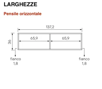 parete moderna cannettato grigio