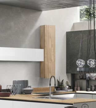 Pensile per cucina sospeso, Noce stelvio