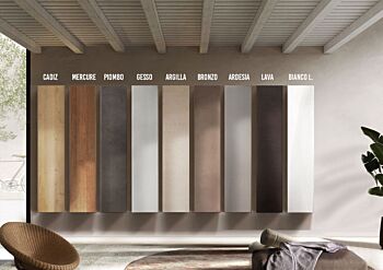 Pensile verticale sospeso, disponibile in diverse finiture, Made in Italy 