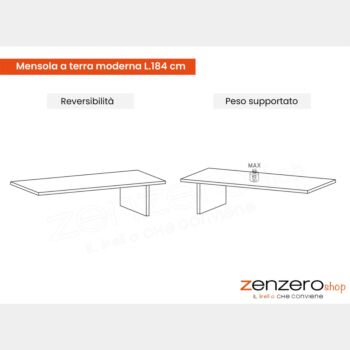 Parete attrezzata con cubi ante vetro, L.279 H.150, Mercure e Cashmere