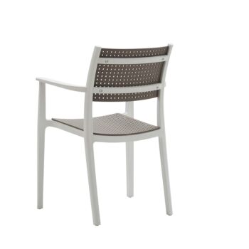 Poltrona colore bianco e marrone