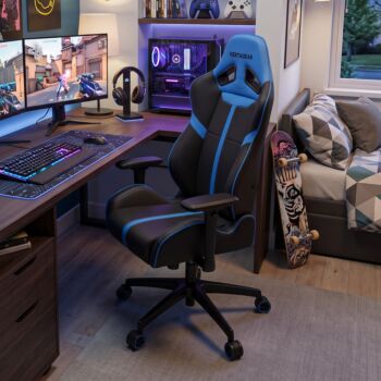 Poltrona gaming, Blu e Nera Zenzero Shop