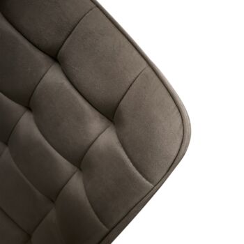 Sedia da ufficio, design moderno, velluto Marrone