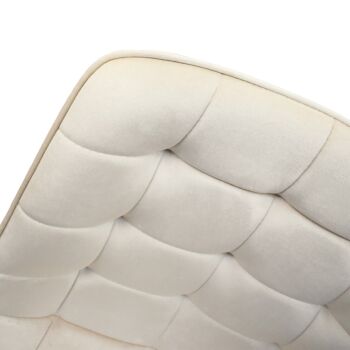 Sedia per uffici in velluto Beige, design moderno