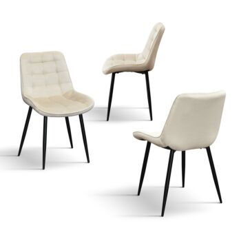 Sedia per uffici in velluto Beige, design moderno